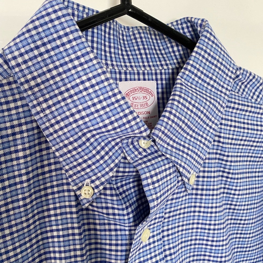Men’s Brooks Brothers Madison Shirt size 15.5”-35